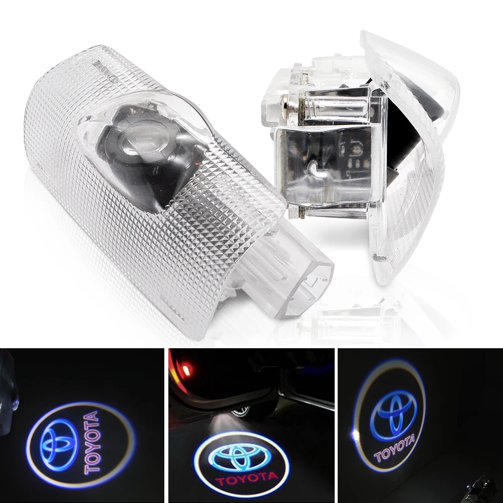 Safego 2 шт. светодиодный проектор для дверей автомобиля освещение логотипа Призрак Тень Шаг вежливость для Toyota Vellfire 20 30 50 серии