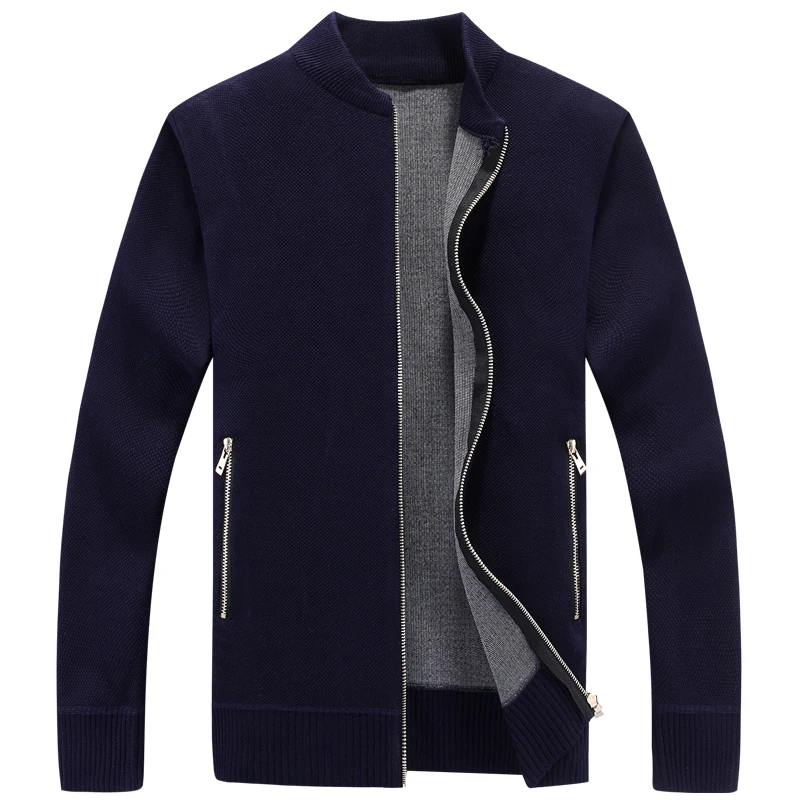 

Casual Sweater Men Pullover Clothes 2018 Thicken Cardigan Men's Clothing Velvet Sweaters Man Plus Size 3XL SL-8811