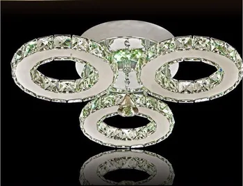 

Modern Led Crystal Ceiling lamp LED Light luster Circles Ceiling AC110/ 220V home lighting lampadari Ceiling Light