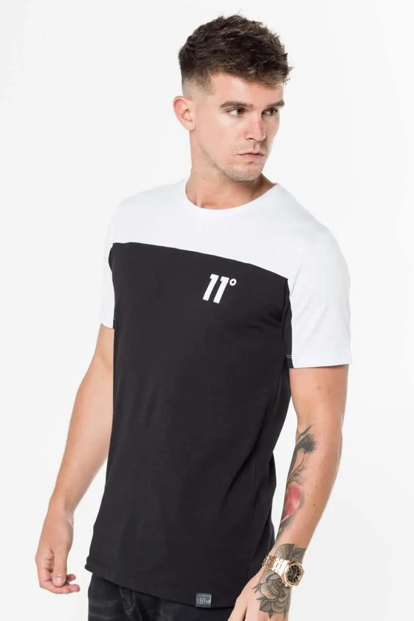 

Eleven Degrees Black T-Shirt Bloke White