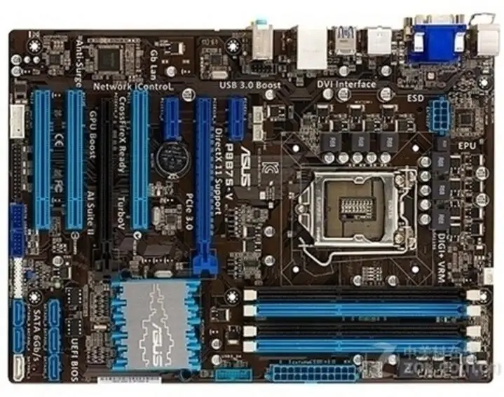 LGA1155 для ASUS 1155 оригинальная б/у настольная B75 материнская плата DDR3 USB3.0 SATA3 |