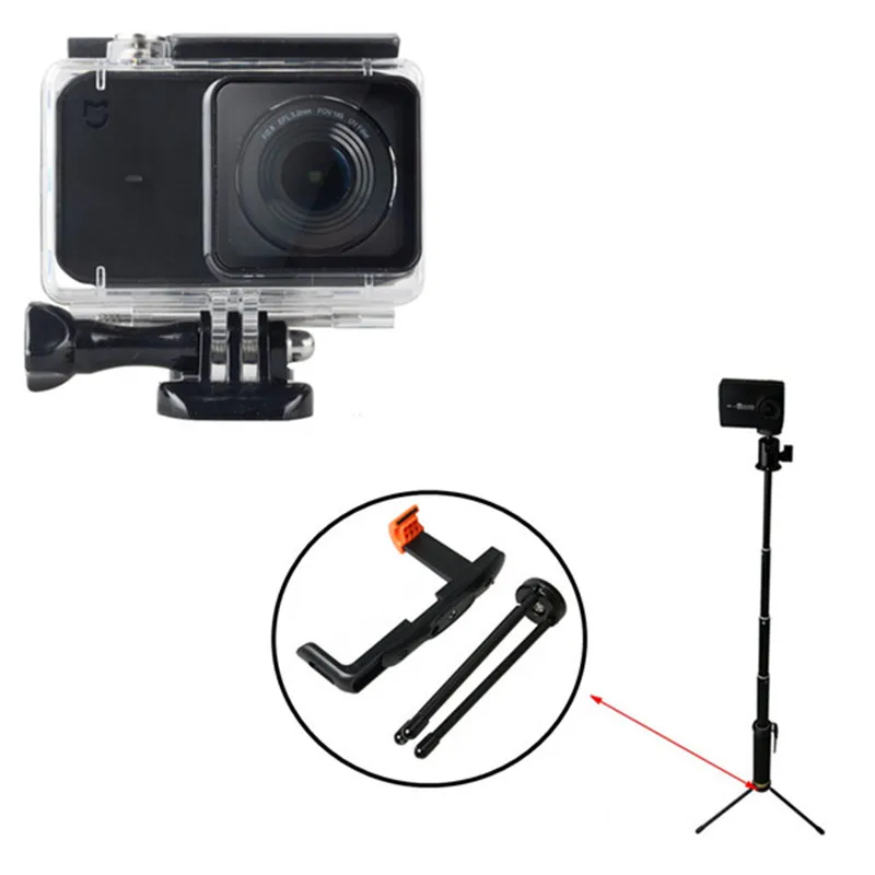 

Waterproof Shell Case+Self-timer+Tripod+Phone Clip Accessories Kit for Xiaomi MIjia Camera RC Models FPV Syatem Parts