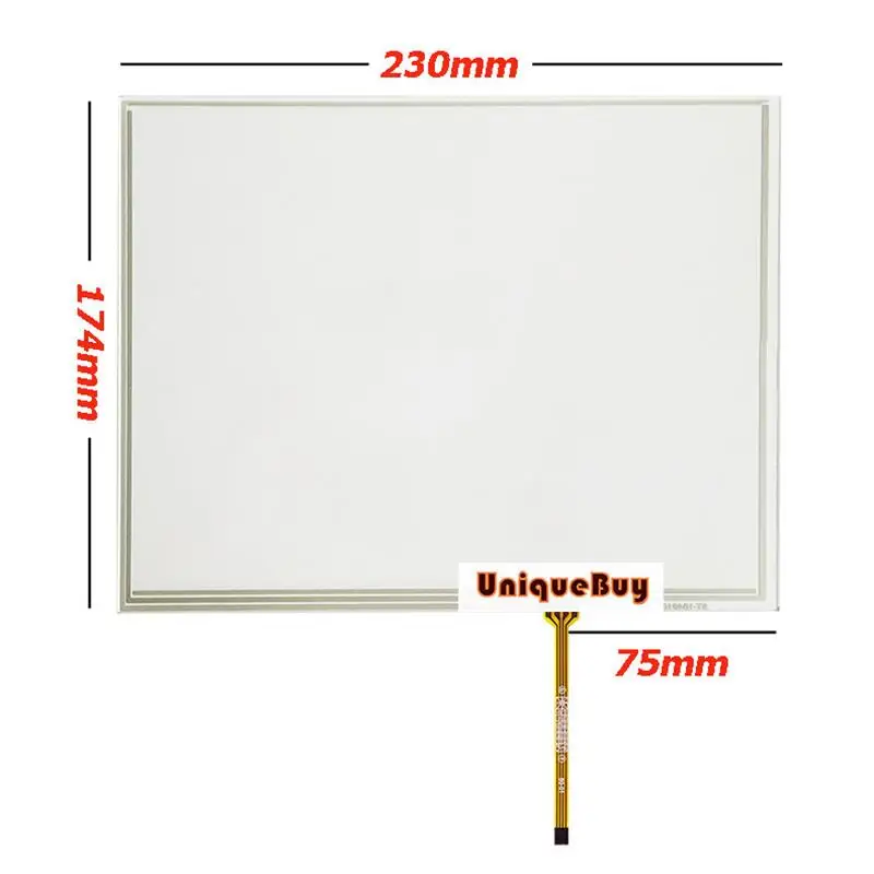 

For 10.4inch 230*174MM 4-wire Digitizer Resistive Touch Screen Panel Resistance Sensor