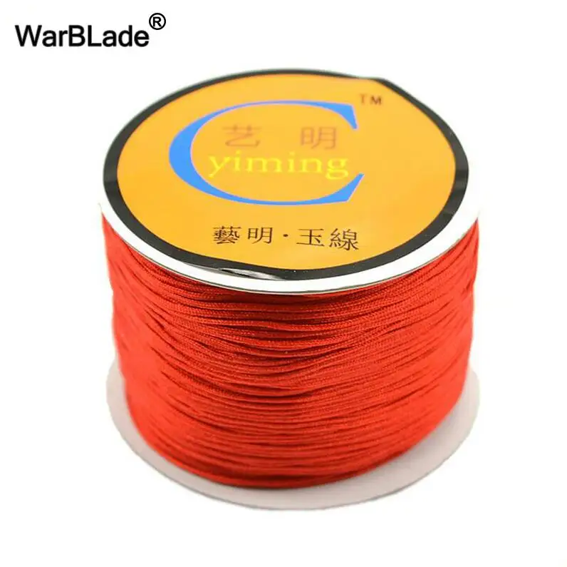 Jewelry Making Accessories 100M 0.8mm 1mm 1.5mm 2mm Cotton Cord Nylon Cord Thread String DIY Tassels Beading Braided Bracelet 