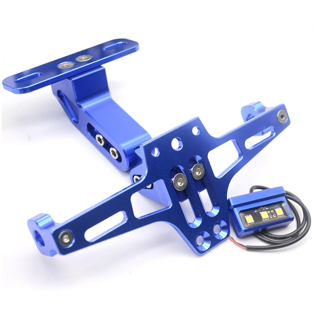 CNC алюминий мотоцикл заднего номерного знака держатель с светодиодный свет для YAMAHA xj6 на/отклонения возрастной рейтинг 1300/гонщик xsr успешно 700 900/АБС CNC алюминий мотоцикл заднего номерного знака держатель с светодиодный свет для YAMAHA xj6 на/отклонения возрастной рейтинг 1300/гонщик xsr успешно 700 900/АБС