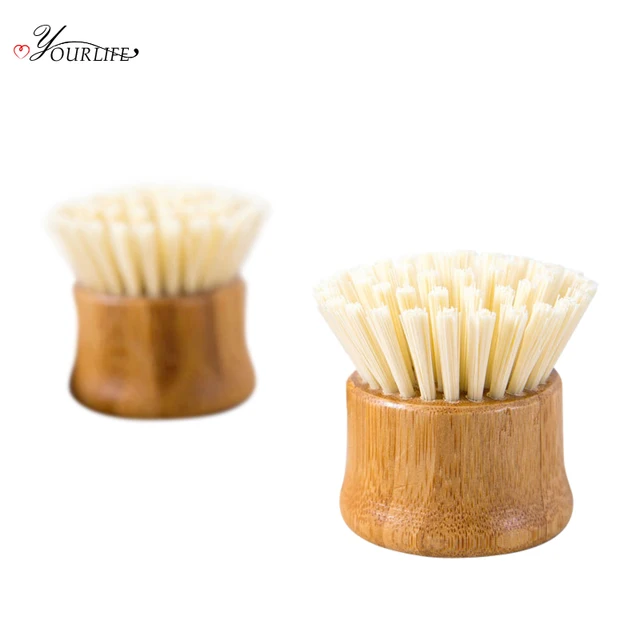 OYOURLIFE Kitchen Creative Bamboo Handle Cleaning Brush Scourer Pan Dish Bowl Pot Brush Household Kitchen Cleaning Tools 4