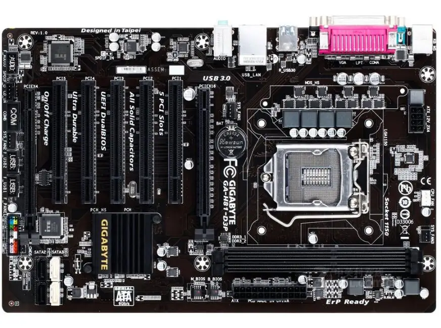 LGA1150 H81 для Gigabyte GA-H81-D3P оригинальная настольная материнская плата H81-D3P 1150 DDR3 USB3.0 SATA3