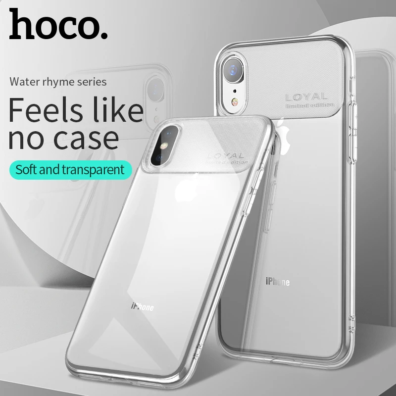 

HOCO Clear Soft TPU Case for iPhone XS Transparent Protective Cover Ultra thin Protection For iPhone XS Max iphone XR Slim shell