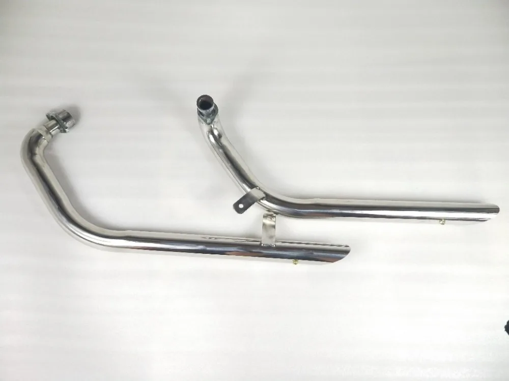 SILENCERS FOR YAMAHA XV400 XV 400 VIRAGO SLASH CUT PIPES FULL EXHAUST SYSTEM