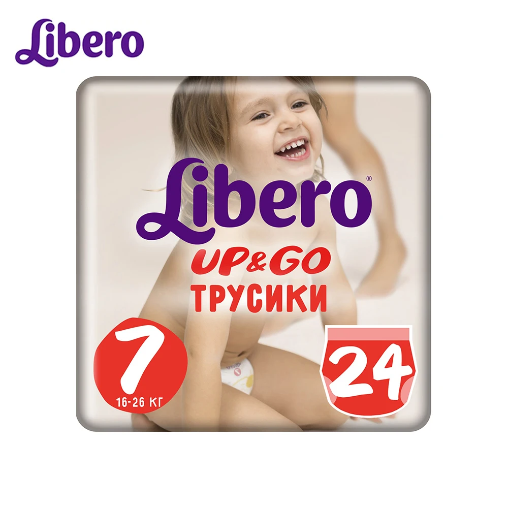 Трусики-подгузники Libero Up&Go Size 7(16-26 кг), 24 шт