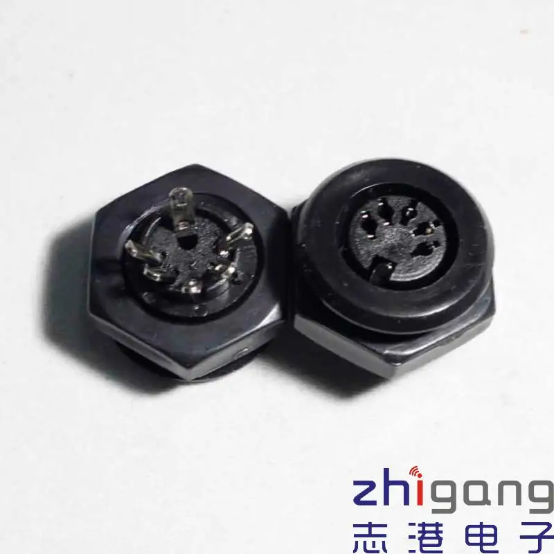 

Original new 100% 5 core socket new black white connector plug in DIN female beauty and hairdressing instrument