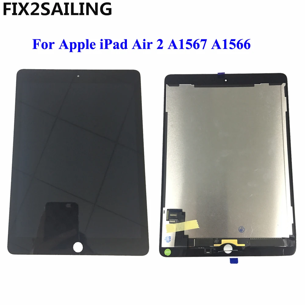 9," для Apple iPad 6 Air 2 A1567 A1566 9,7'' AAA+ ЖК-дисплей, кодирующий преобразователь сенсорного экрана в сборе для iPad 6 Air 2