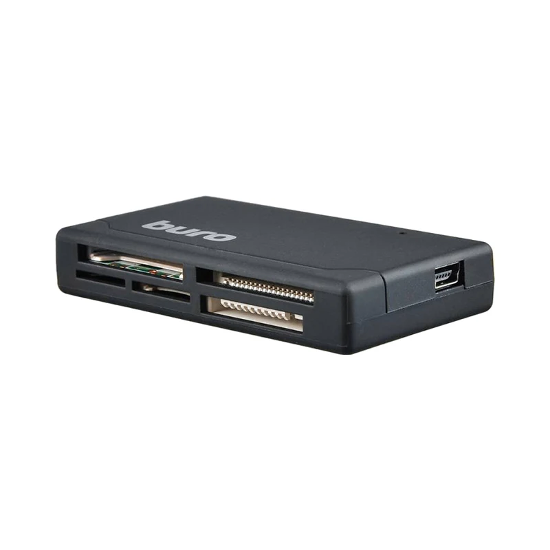 Устройство чтения карт памяти USB2.0 Buro BU CR 171 черный|Картридеры| |