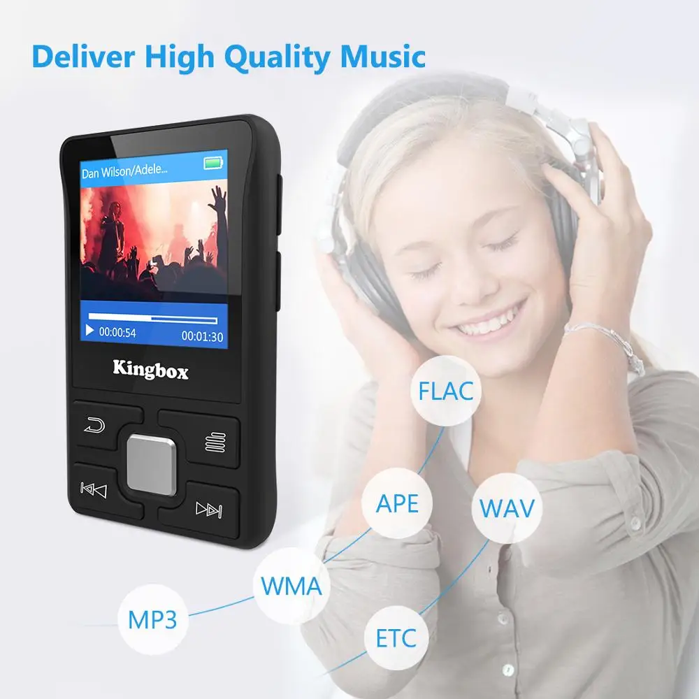 MP3 плеер 32 Гб с BT 4 1 поддерживает TF до 128 ГБ HIFI Звук и сенсорная кнопка музыкальный