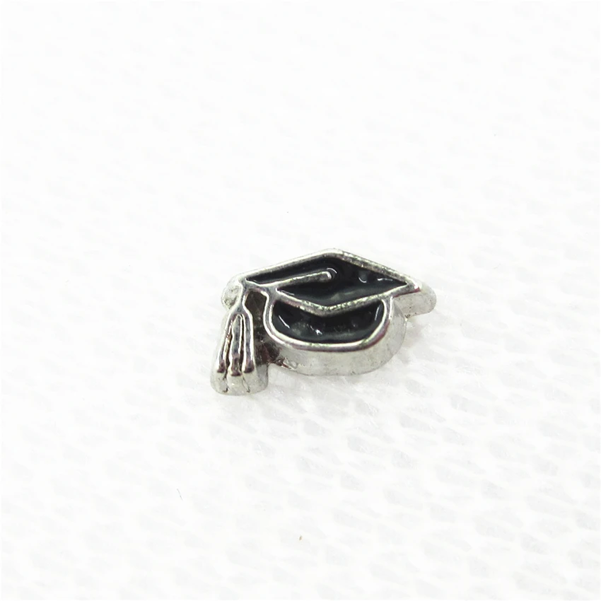 Hot Selling 20pcs/lot Doctorial Hat Floating Charms Living Glass Memory Lockets DIY Jewelry Accessory | Украшения и аксессуары