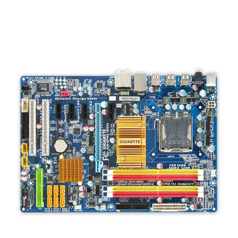 Оригинальная б/у настольная материнская плата для Gigabyte GA EP45 DS3L P45 с поддержкой LGA