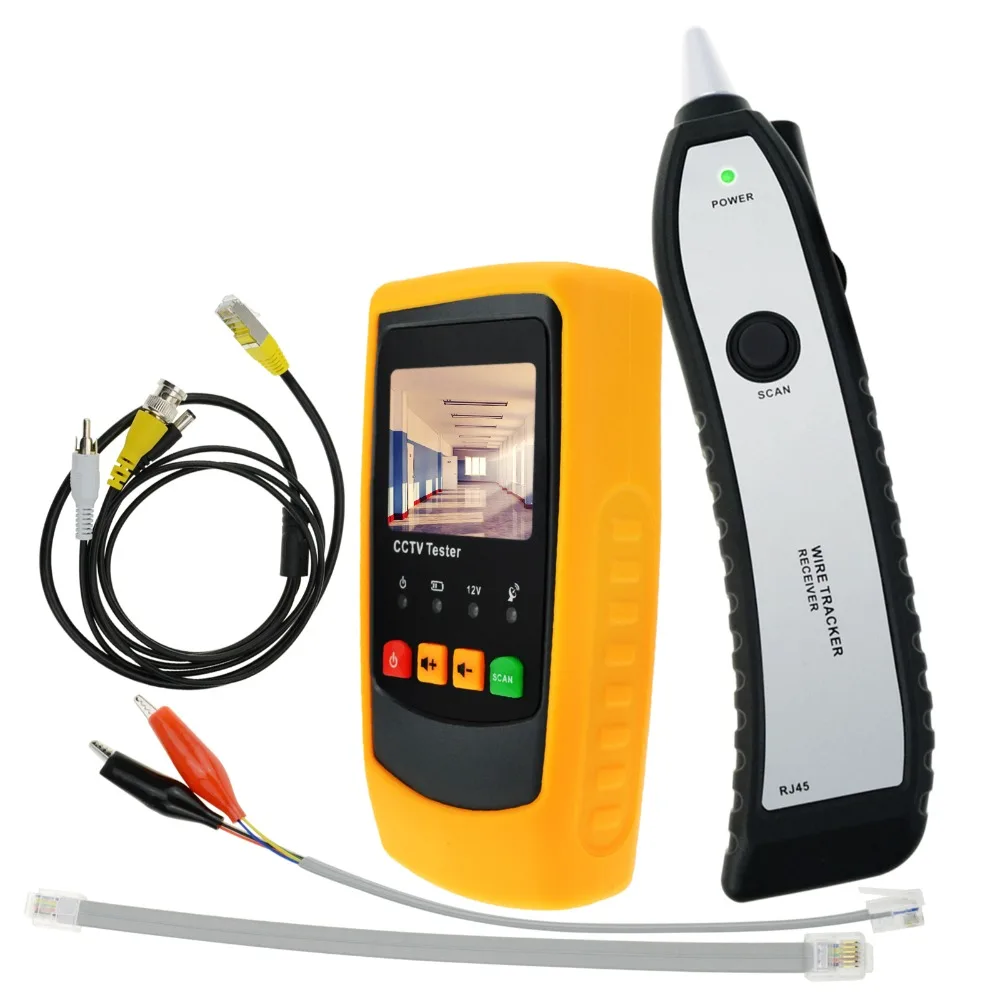 

Cable Wire CCTV Security Camera Tester Tracker Scanner,Circuit Breaker Finders, 2.0 inch TFT LCD Handheld PAL/NTSC Rechargeable
