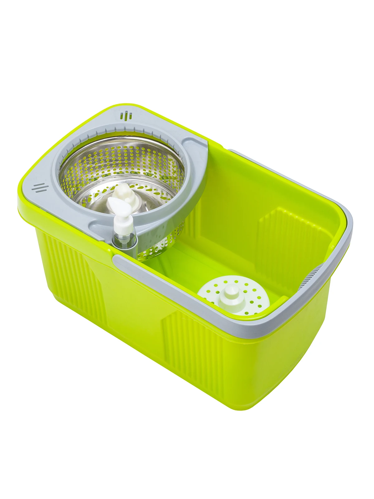 SOKOLTEC Mop Bucket Hand Free Wringing Stainless Steel Spin Self Wet And Cleaning System Dry Microfiber Floor|Швабры| |