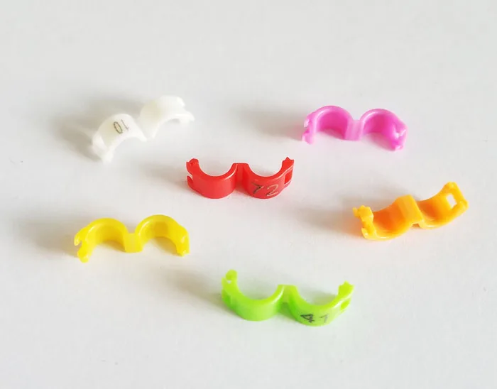 

100pcs plastic snap rings pigeon bands