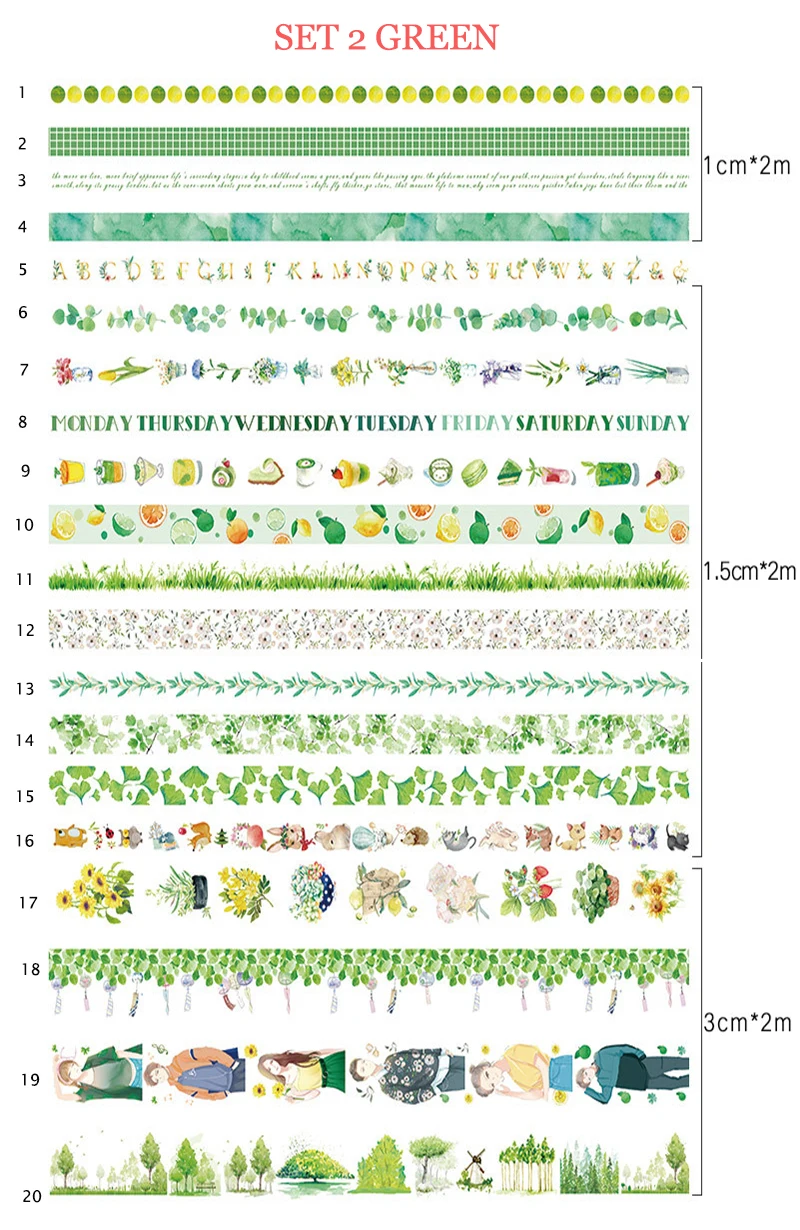 10/15/30 мм 20 рулон wagami делая лента цветок Единорог Кот японская лента Washi Diy Скрапбукинг Стикеры Школа канцелярских товаров