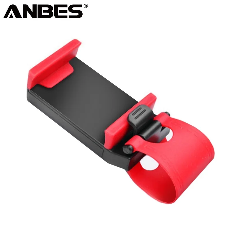 

ANBES Universal Car Phone Holder Car Steering Wheel Phone Holder Car Navigation Frame Telescopic Clip Stand For iPhone Samsung