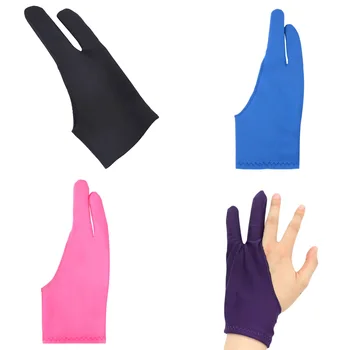 

1 Piece Anti-fouling Drawing Glove 2 Finger Painting Artist Glove Digital Tablet Glove Both for Right and Left Hand