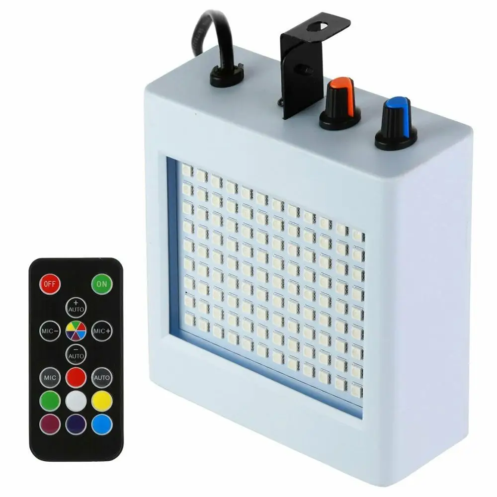 LED Stroboscope Strobe Flash Light KTV Stage Bar Party 108 LEDs Strobe