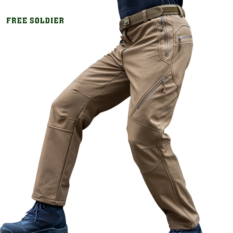 FREE SOLDIER спортивные штаны тактические мужские флисовые брюки для кэмпинга и