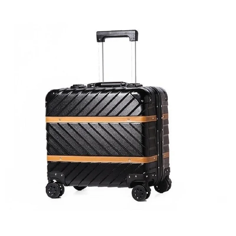 

Con Ruedas Envio Gratis Maleta Y Bolsa Viaje Aluminum Alloy Frame Koffer Trolley Valiz Mala Viagem Luggage Suitcase 16"18"inch