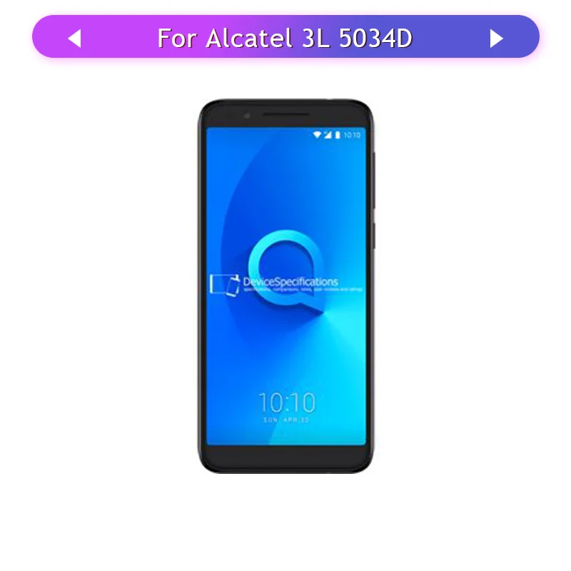 Color : Black Black MDYHMC JSKL AYSMG LCD Screen and Digitizer Full Assembly for Alcatel 3L 5034D 5034