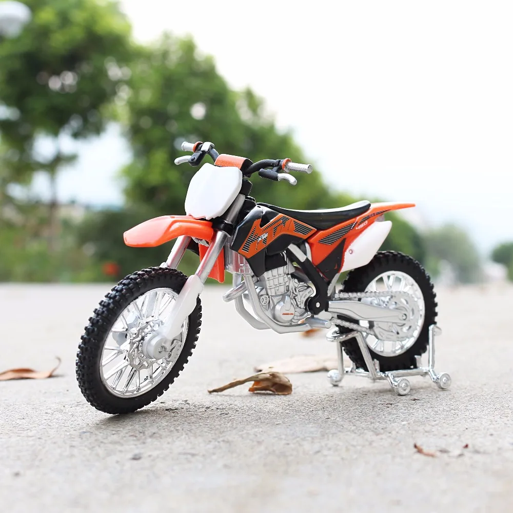 118 Scale Maisto KTM 450 EXC Motorbike Race Cars Mini Motorcycle Vehicle Models Office Toys