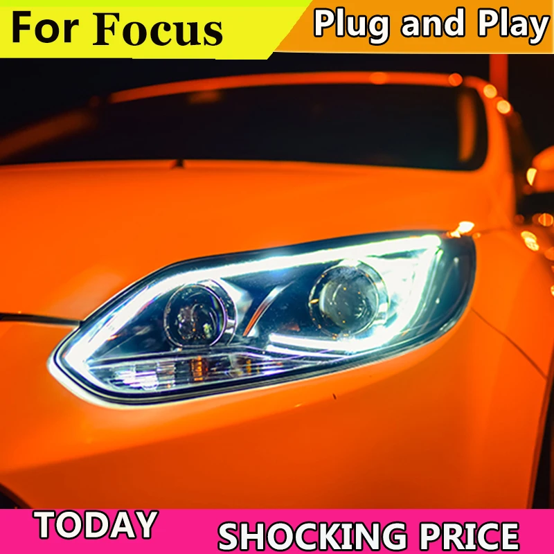 Doxa автомобильный Стайлинг для Ford Focus фары ангельские глазки 2012 2013 2014 | Фара для авто в сборе -1000005915401