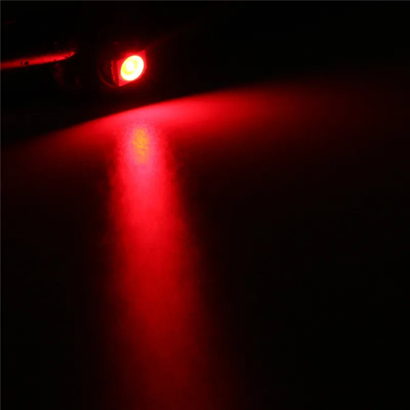 Красный 10 шт. автомобиль RGB T4 T4.2 Нео Клин 1-SMD светодио дный приборной тире лампочки для автомобиля лодке - Испускаемый цвет: Красный