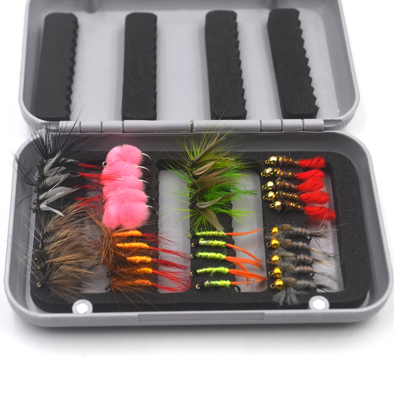 MNFT Fly Fishing Flies gold Trout Flies fly fishing insects Mixed Artificial Bait Variety of Fake Lure 5640Pcs Set Box (8)