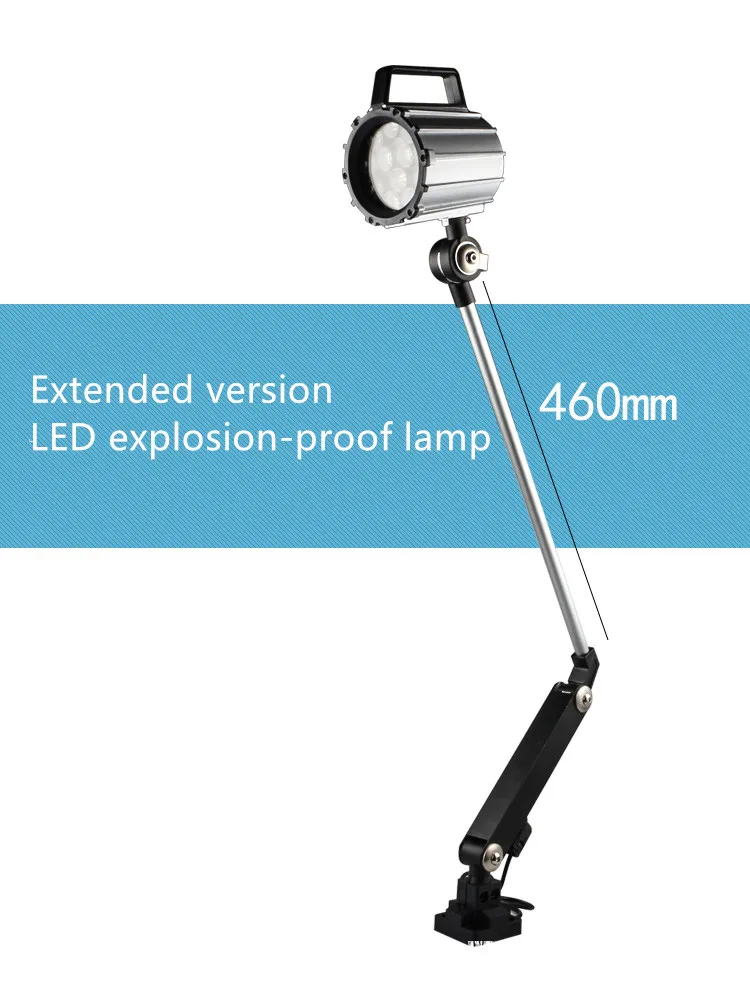  7W/12W LED Long Arm Foldable IP67 Waterproof CNC Machine Tool Working Lamp Extended Turning Arm Ant - 32917457712