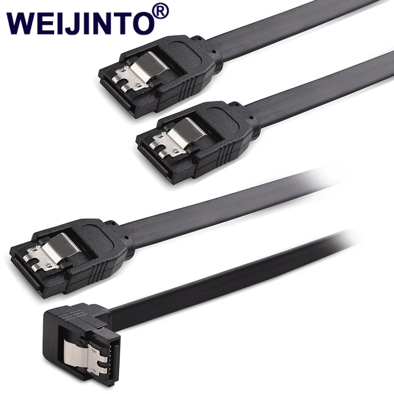 2pcs HDD SSD SATA 3.0 III 6Gb/s Straight Cables Right Angle Hard Disk Drive Data Cable 45cm For ASUS Gigabyte MSI motherboard 2pcs HDD SSD SATA 3.0 III 6Gb/s Straight Cables Right Angle Hard Disk Drive Data Cable 45cm For ASUS Gigabyte MSI motherboard