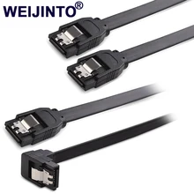 2pcs HDD SSD SATA 3 0 III 6Gb s Straight Cables Right Angle Hard Disk Drive