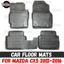 Автомобильные коврики, чехол для Mazda CX5 2012- резина, 1 комплект/4 шт. или 2 шт. аксессуары для защиты ковров
