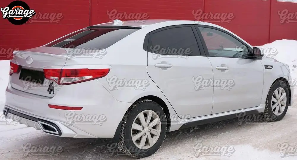 Спойлер на заднее стекло для Kia Rio 2011- ABS пластик навес Аэро крыло литье украшения автомобиля Тюнинг стиль