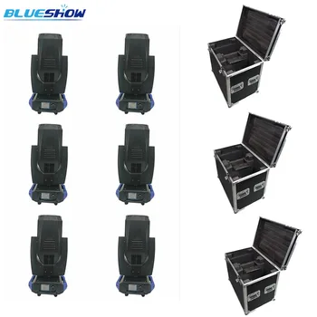 

No tax custom 6 lights+3 flightcase, 260w Sharpy Beam LED 10r Moving Head Light DMX Stage Party disco DJ moving head DMX