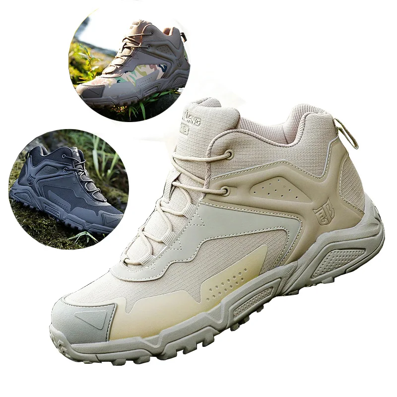 

Lightweight Military Boots Men Tactical Combat Breathable Shoes Botas Militares Autumn Comfortable Shoe Tactico Walking Shoes
