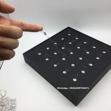 Модный лоток для показа колец держатель стойка, шкаф с выдвижной протяжная коробка для кабеля для серьги ювелирные изделия кулон Противоугонная