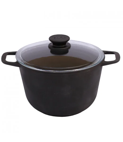 Goede Koekenpan ketel gietijzer met glazen pot cower hand grill koffie pot bowler pan koekenpan mok 0203c