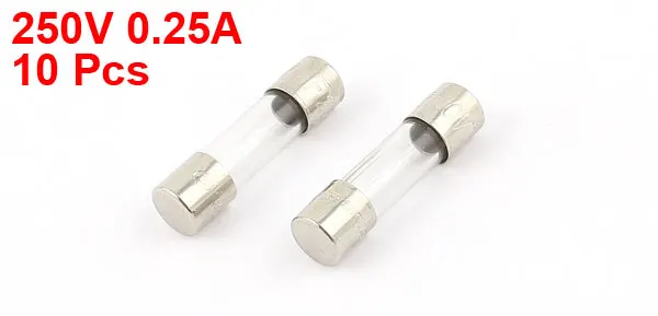 UXCELL 10 шт. 250 В мА 0 25 А быстродувное стекло трубки 5 мм X 20 мм|glass fuse tube|fuse tubeblow glass fuses |
