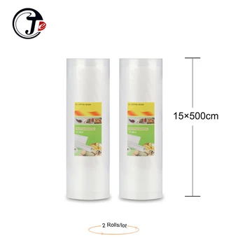 2 Roll 15*500CM Vacuum Bags for Food High Quality Vacuum Packaging Bag for Vacuum Packaging Machine Sealing Machine Packages