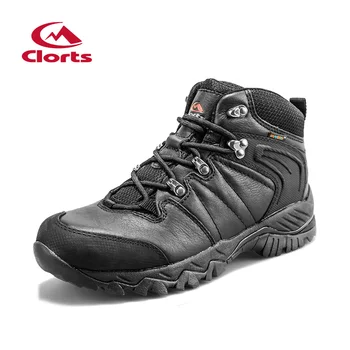 

Clorts Lovers Genuine Leather Hiking Boots Waterproof Uneebtex Hiking Shoes Men Women Anti-slippery Outdoor Sneakers HKM-822