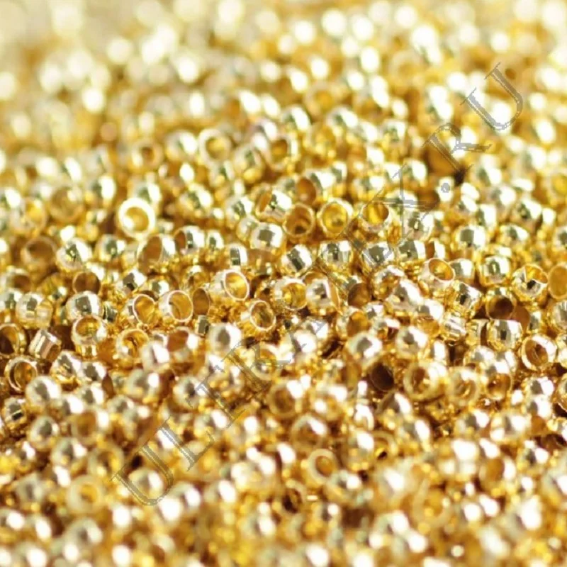2/0 End cap beads finishing for jewerly making or beadwork gold silver 100 grams/pack handmade scrapbooking DIY | Дом и сад