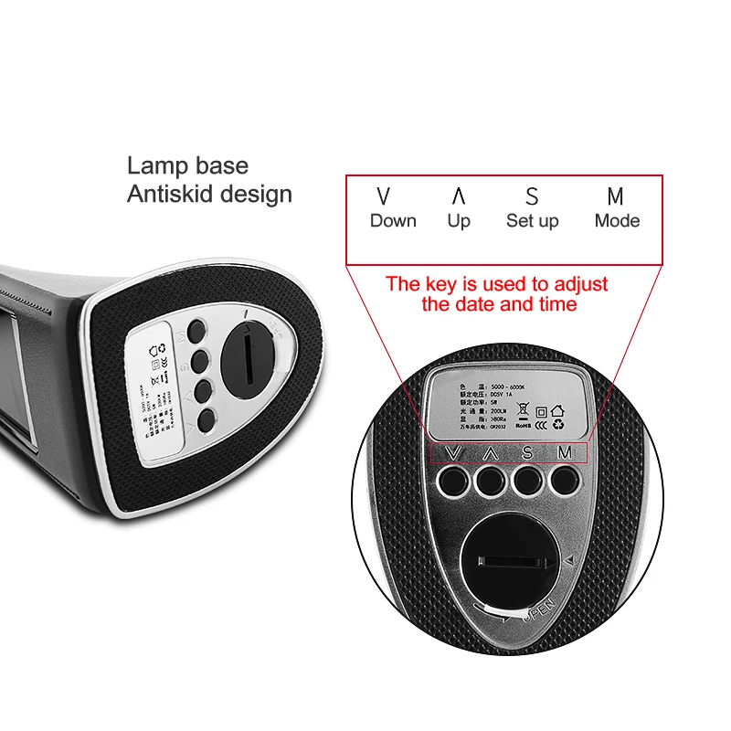 Lâmpadas de Mesa de mesa led dimming toque Materials of Office Led Desk Lamp : Leather