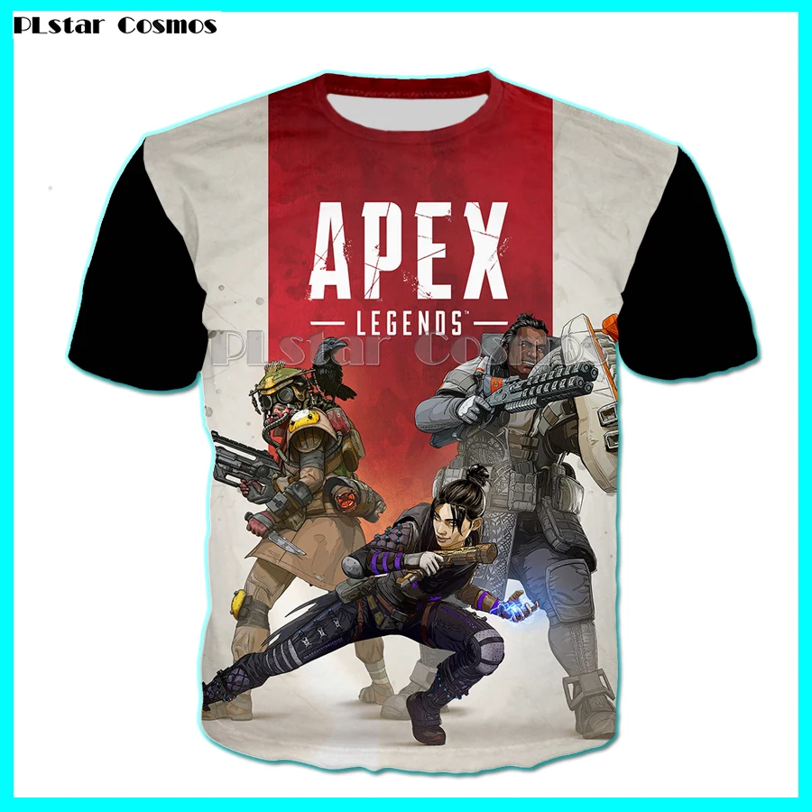 

YX Girl 2019 Summer Unisex Tops Tees PVP Game Apex Tshirt For Men Women Short Sleeve O-neck T-shirt Streetwear dropshipping