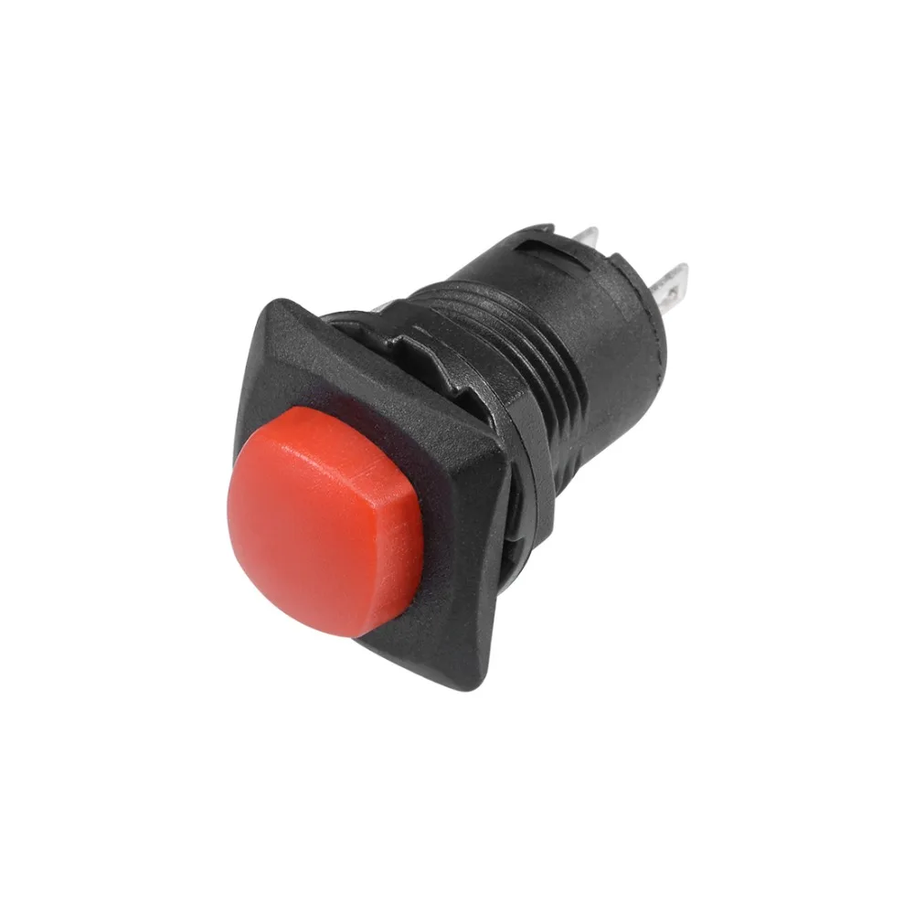 

UXCELL 20pcs Switches 12mm Latching Type 2 Terminals Mini Push Button Switch Red Button SPST NO To Control The Electromagnetic